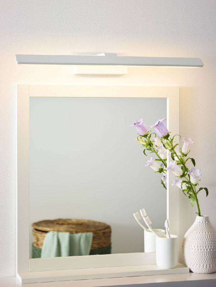 Lucide BETHAN - Bathroom Mirror light - LED - 1x12W 3000K - IP21 - White